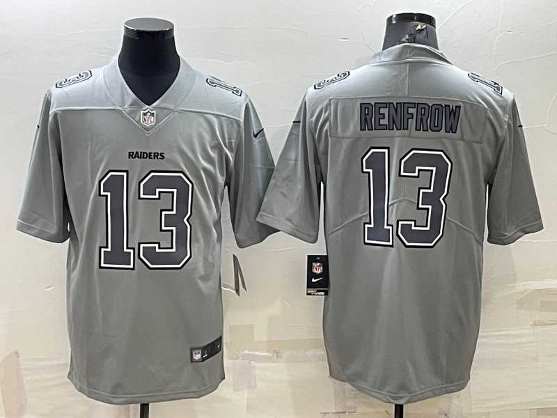 Men's Las Vegas Raiders #13 Hunter Renfrow Grey Atmosphere Fashion Stitched Jersey,We sell and wholesale Men's Las Vegas Raiders #13 Hunter Renfrow Grey Atmosphere Fashion Stitched Jersey on line form chian!